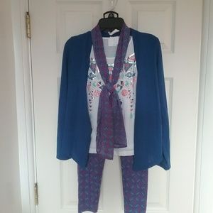 NWT Girl's Blue 4 Piece Set Small 7/8 Final Price
